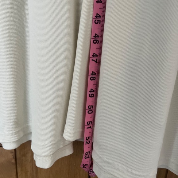 Nordstrom Treasure and Bond Button Front Rib Dress (ivory dove-large) - Picture 5 of 6